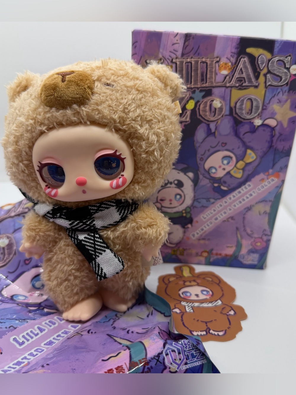 Liila’s Zoo Plush Pendant Keychain Confirmed Brown Fuzzy Bear